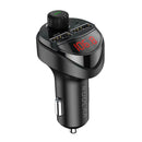 Bluetooth Car Kit MP3 FM Transmitter Music Dual USB Phone Charger Black