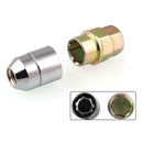 M12x1.5 Wheel Lock Lug Nuts 4 Anti Theft Locking Nuts+1 Key Set Universal