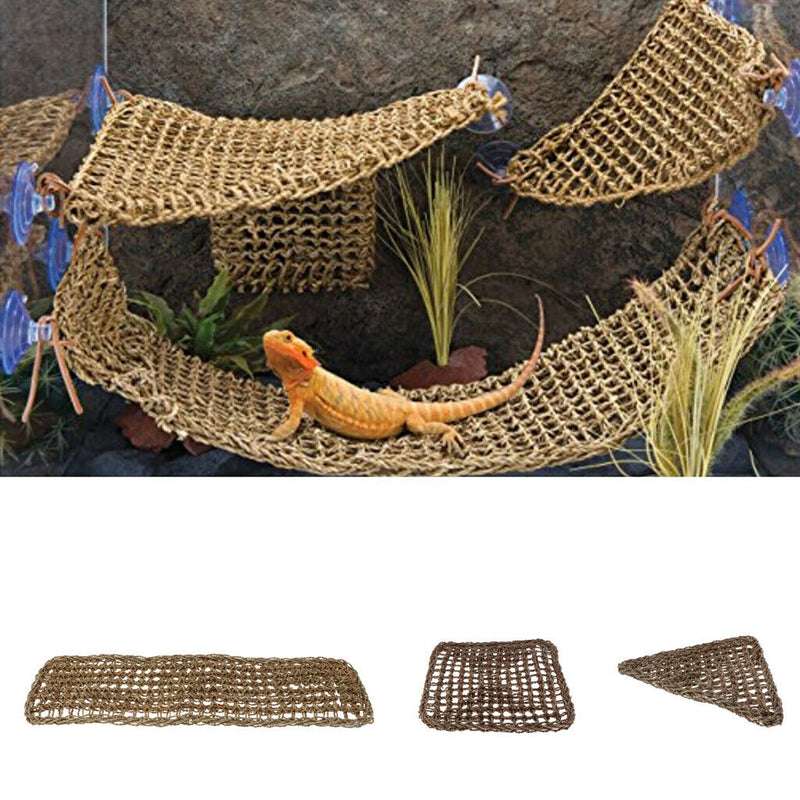 3pcs Natural Seagrass Animals Hammock Sleep Bed For