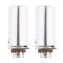 2Pcs 9 Pin Vacuum Tube Socket with 40mm Cap for 12AX7 12AT7 12AU7 ECC82 6n11