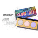 Ucanbe Three-Color High-Gloss Powder High-Disc Color-Changing Eyeshadow Dis