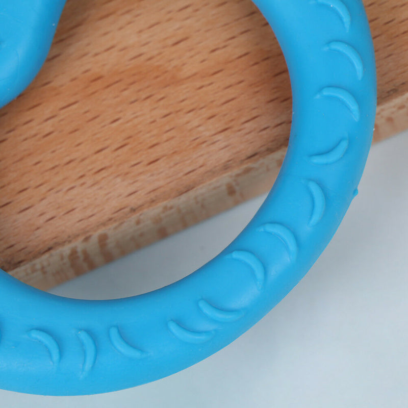 Pet cat dog puppy rubber dental teeth chew circle play training fetch fun toysQ9