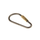 Heavy Duty Titanium Alloy Screw Locking Carabiner Hook Keychain Camping Clip