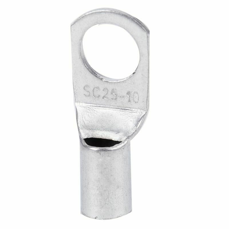 6 Copper Tube 25Mm X 10Mm Lug Battery Starter Cable Welding Crimp Terminal  G4Z5
