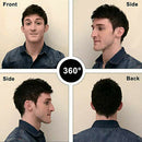 Nature Human Hair Straight Topper Toupee Clip Hairpiece Top Wigs for Men male