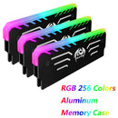 PC Memory RAM Cooler Cooling Vest Heat Sink 256 RGB Light Aluminum Heats Gw