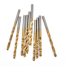50Pcs 1/1.5/2/2.5/3Mm Titanium Coated Hss High Speed Steel Drill Bit Set To FT