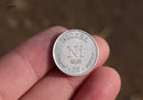 99.5% High Purity NICKEL Ni Metal Carved Element Periodic Table Coin Shape