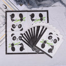 20pcs Panda Theme Paper Napkins For Kids Birthday Party Tissue Napkin Decor M&O