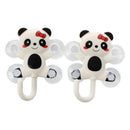 2 Pcs Panda Design Bag Towel Ladle Hanging Suction Cups Hook White Black 1. F9Z1