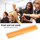 Hairdressing Carbon Anti-static Comb Wide Tooth Hair Clipper Comb (Orange) A