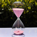 Large Fashion Colorful Sand Glass Sandglass Hourglass Timer Clear Smooth Gl