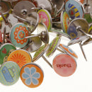 50pc Map Push Pins Map Tacks Steel Thumb Tacks Pins Office School Stationery