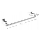 Stainless Steel Kitchen Bathroom Door Hook Towel Bar Rack Hanging Rail Fixtur