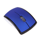 2.4GHz Foldable Arc Wireless Optical Mouse Mice + USB Receiver blue A