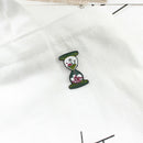 Creative Clothing Bag Alloy Badge Unisex Coconut Tree Hourglass Drip Brooch A