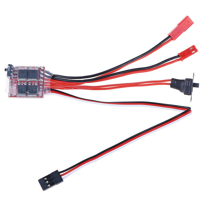 1Pc RC ESC 20A Brush Motor Speed Controller with Brake for RC Car Boat TankJ Gw