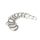 New 12pcs Bead Shower Curtain Roller Ball Glide Rings Bath Curtain Hooks gxTECA