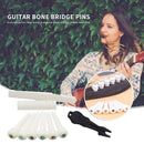 Cattle Bone Bridge Pins for Acoustic Folk Guitar Musical Instrument Parts Accs