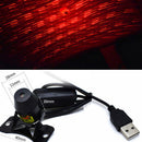 Car Ambient Ceiling Light USB Interior For Galaxy Lamp Meteor Star Red LED