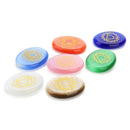 Natural Palm Stones Oval Set with Engraved Symbol Crystal Energy 7PCS/Set
