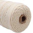 3Mmx200M Natural Handmade Cotton Cord Macrame Yarn Rope Diy Wall Hanging Pl J8H5