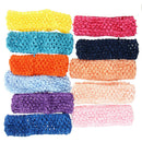 50 Stretch 1.5" Crochet Baby Girls Hair Band Headbands K2M5