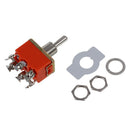 6-Terminals ON/OFF/ON DPDT Toggle Switch AC 250V 15A Q9E4