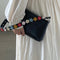 Casual Flower Pattern Strap Underarm Tote Women Leather Shoulder Clutch Bag
