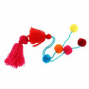 1pc Colorful Key Chain Bag Accessories Tassel Bag Purse Rainbow Charm Keych