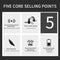 Wireless Open Ear Bone Conduction Headset Stereo Headphone Sport Black Earphone