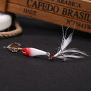 5pcs/pack Mixed 3 Treble Hooks Rotating Sequins Sinking Fishing Baits Set