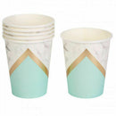 Disposable Tableware Set Green Paper Plate Cup Napkins Table Party Supplies