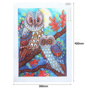 5D DIY Special Shaped Diamond Painting Colorful Bird Cross Stitch Embroider