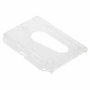 Clear Horizontal Badge Buddy Enclosed Double Dual ID Card Pass Holders Pack