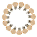30pcs Round Holes Wooden Dummy Pacifier Clip for Infant Baby Natural Color