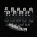 80Packs 50ml Clear Plastic Bottle Screw Cap Essential Oils Storage Vials