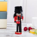 6Pcs 12cm Wooden Nutcracker Handcraft Walnut Puppets Christmas Decor Gifts