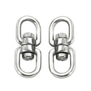 2pcs Carabiners Hooks Buckles Rotation for Hiking Climbing Mountaineering