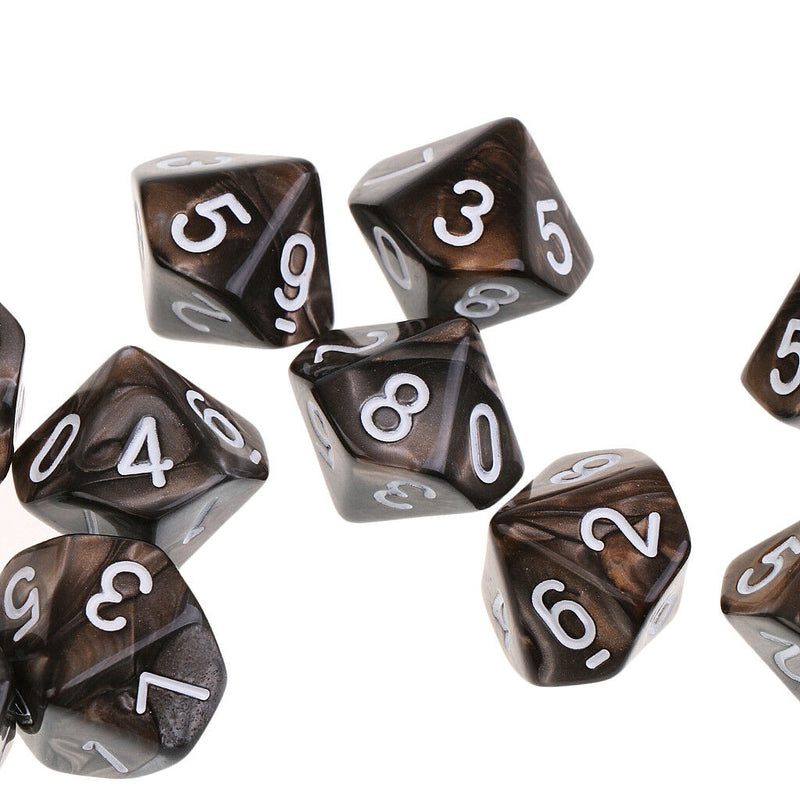 20x Acrylic 16mm Polyhedral Dices for Dungeons & Dragons Games Accessories