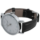 Business wristwatch crocodile Skin Quartz Man Watches Colour:Black D2S6