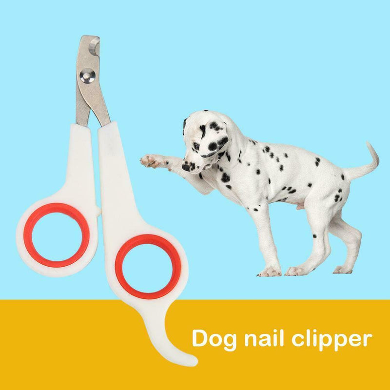 Stainless Steel Pet Nail Toe Scissors Dog Cat Claw Grooming Clipper (White) A
