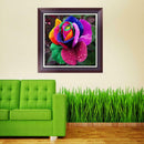 Rainbow Rose Painting Embroidery DIY Crafts 5D Diamond Cross Stitch Kit