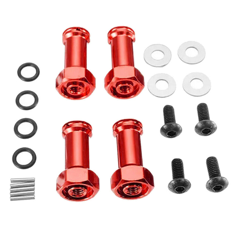 12mm Wheel Hex Hub Extension Adapter for 1/14 Wltoys 144001 Red