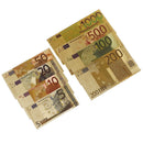 7pcs/set Euro banknote goldfoil paper money crafts collection banknote currencyME