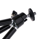 Universal Compact Extra-long Extended Mini Tripod Stand for Phone  black
