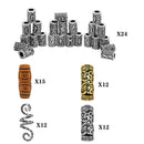 Viking Runes Beard Beads Runes Knot Pendant Hair Jewelry Bead Dreadlock