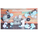 5x3ft Baby 1st Birthday Photography Backdrop Crossbar Wood Background Studi C2X2