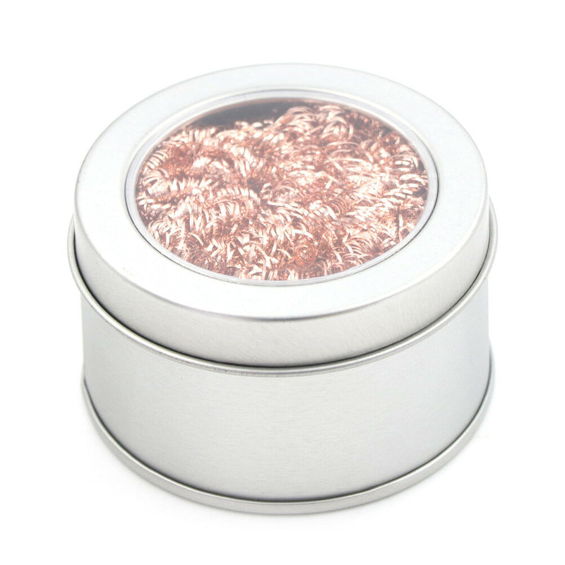 Soldering Iron Tip Cleaning Wire Scrubber Cleaner Ball With Metal Case Box  Gw