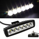 18W 6inch 6LED Work Light Bar Flood Lamp Offroad Driving Fog 4WD ATV SUV Truc OZ